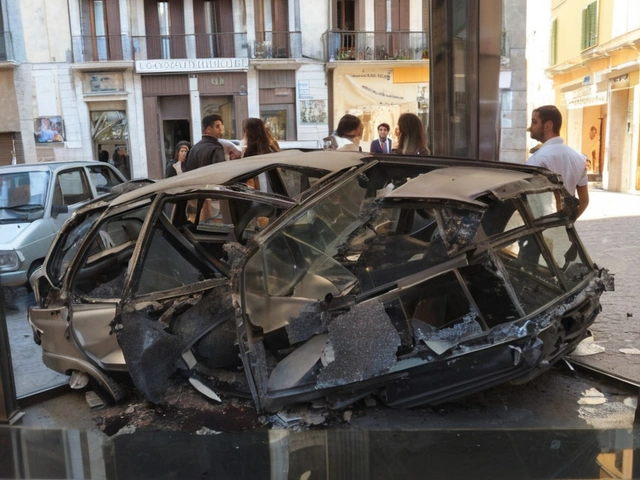 Cosenza Commemora Giovanni Falcone e Francesca Morvillo con Mostra dell'Auto Distrutta su Corso Mazzini